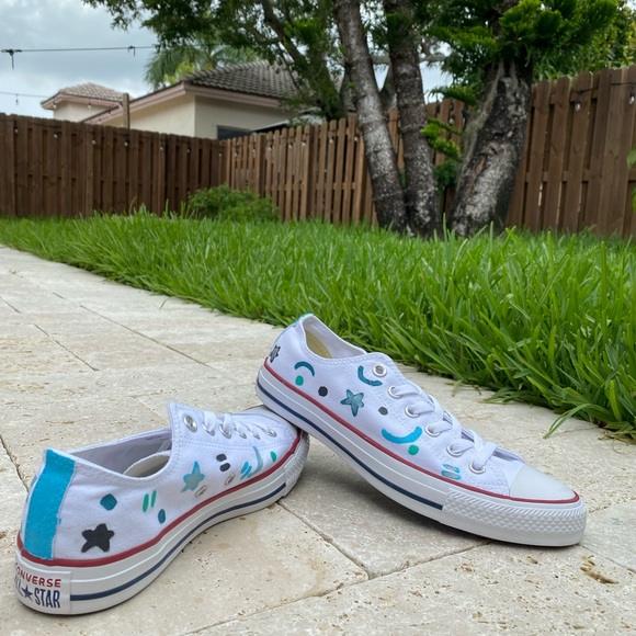 Hand painted shoes for men - Picture 2 of 4